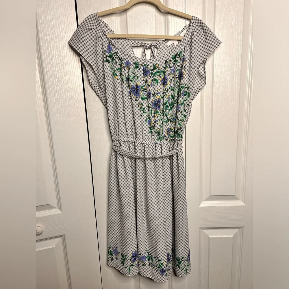 lauren conrad dresses LC Lauren Conrad + Polka-Dot Ruffle Faux-Wrap Dress